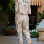 Cotton-Linen Monochrome Two-Piece Set