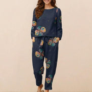Cotton-Linen Monochrome Two-Piece Set