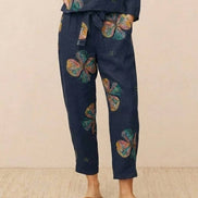 Cotton-Linen Monochrome Two-Piece Set