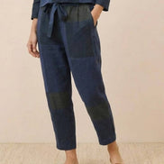 Cotton-Linen Monochrome Two-Piece Set