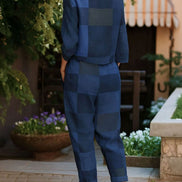 Cotton-Linen Monochrome Two-Piece Set