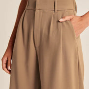 Effortless Tailored Wide-Leg Pants