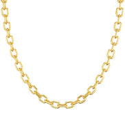 14K Gold Paperclip Necklace