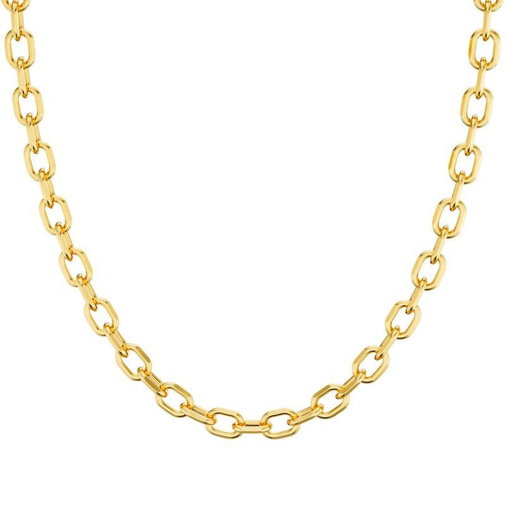 14K Gold Paperclip Necklace