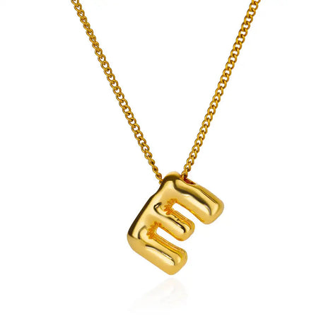 Chunky Initial Letter Necklace