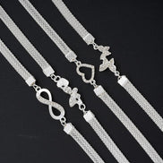 4 PCS Stackable Ankle Bracelet Set