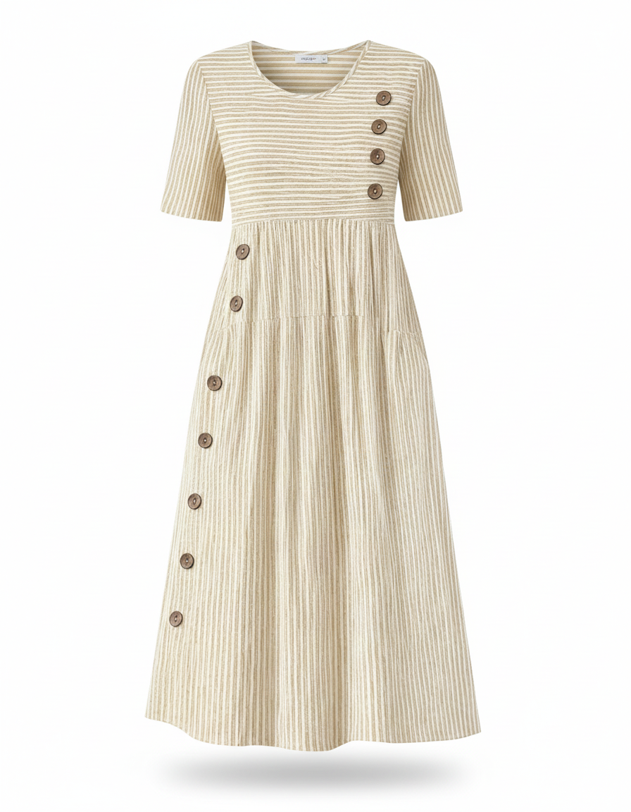Striped Midi Dress