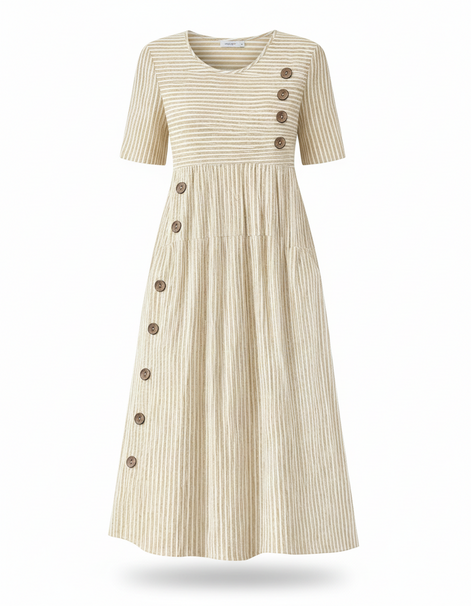 Striped Midi Dress