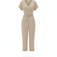 Wrap Style Wide-Leg Jumpsuit
