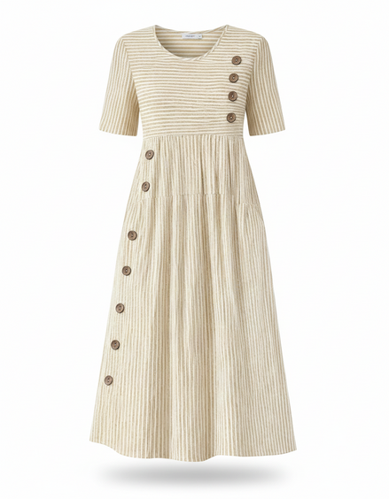Striped Midi Dress