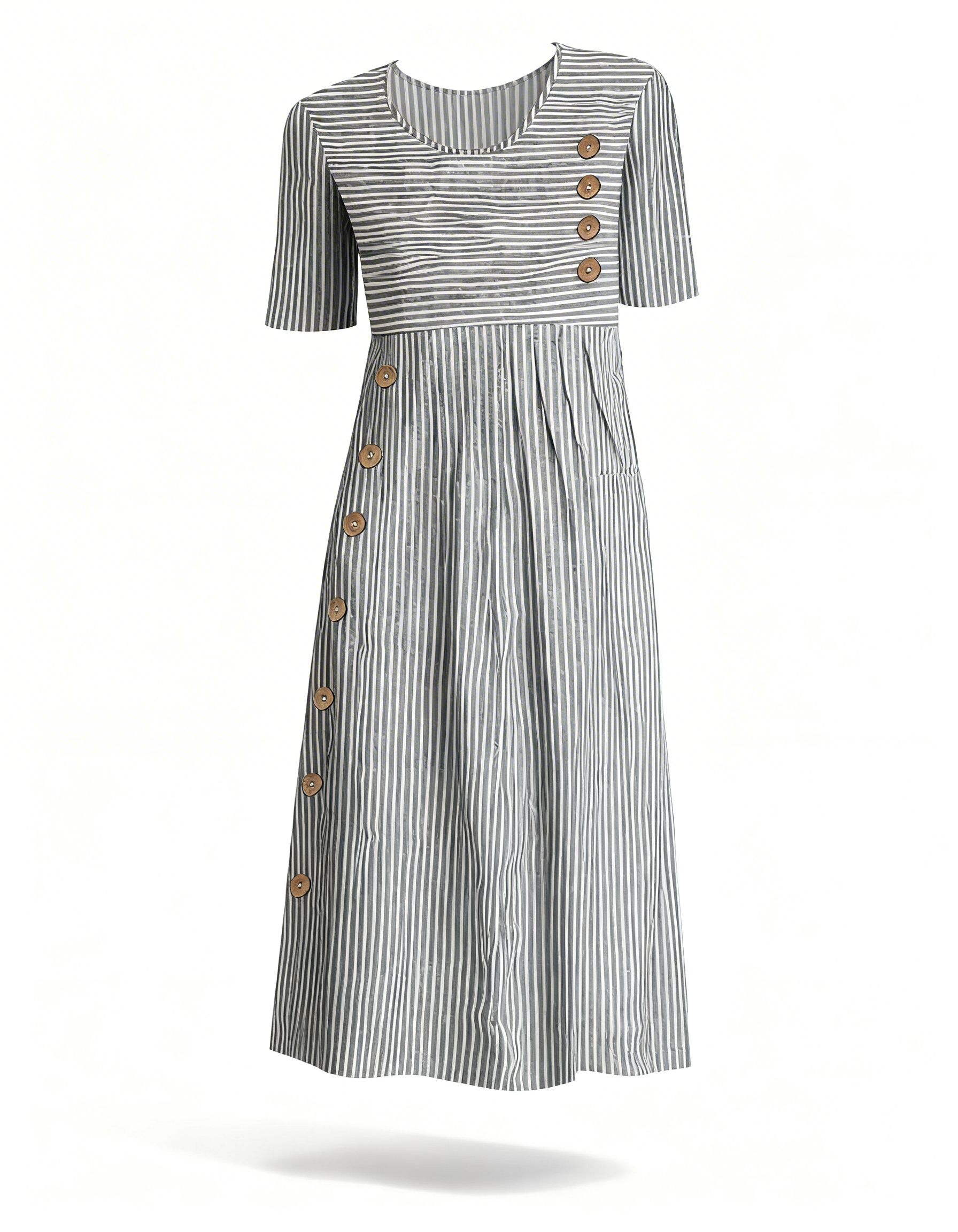 Striped Midi Dress