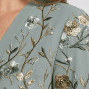 Evadne Floral V-Neck Maxi Dress