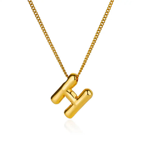 Chunky Initial Letter Necklace