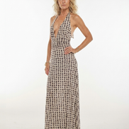 Camoni Polka Dot Diary Maxi Dress