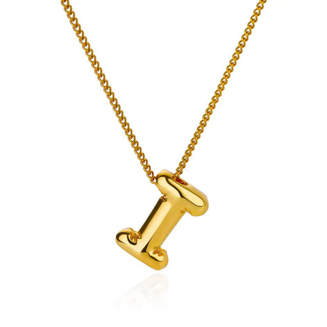 Chunky Initial Letter Necklace