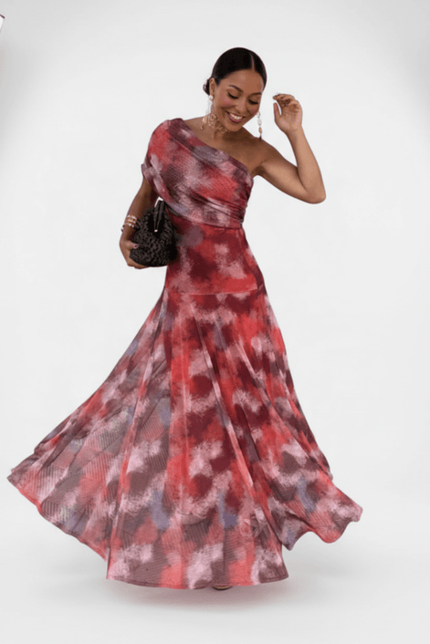 Jessamy One-Shoulder Tie-Dye Maxi Dress