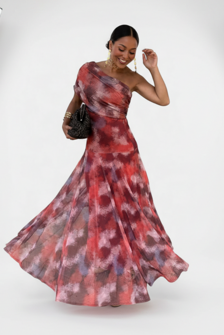 Jessamy – One-Shoulder Tie-Dye Maxi Dress