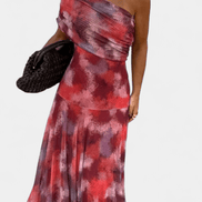 Jessamy One-Shoulder Tie-Dye Maxi Dress