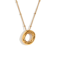 Bubble Initial Necklace