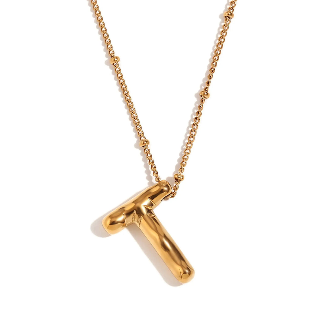 Bubble Initial Necklace