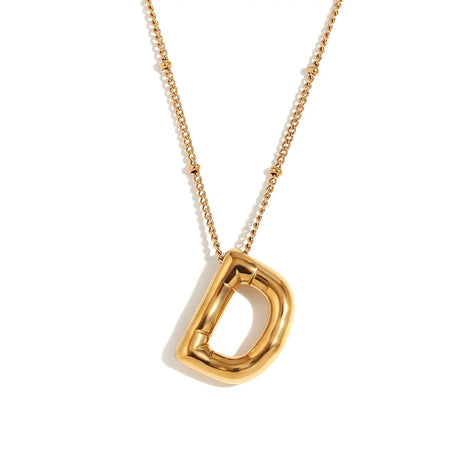 Bubble Initial Necklace