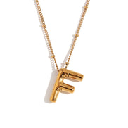 Bubble Initial Necklace