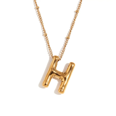 Bubble Initial Necklace