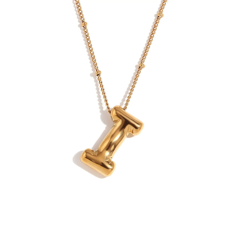 Bubble Initial Necklace