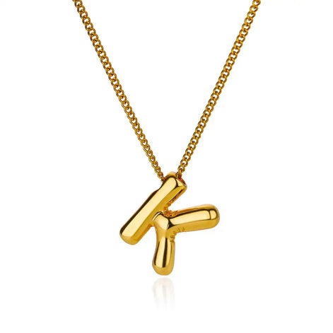 Chunky Initial Letter Necklace