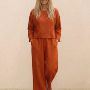 Loose Solid Color Two-Piece Set