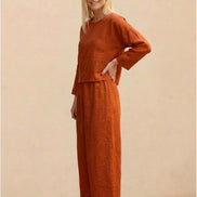 Loose Solid Color Two-Piece Set