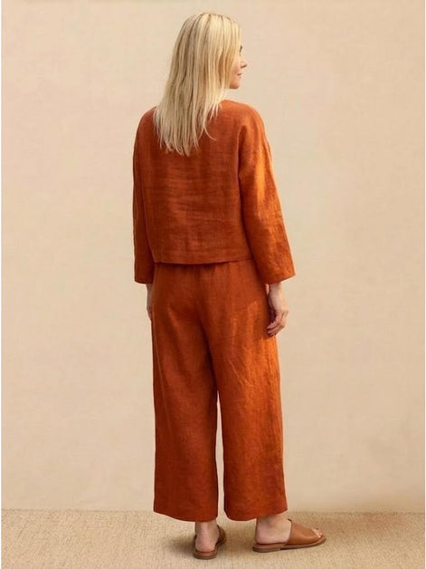Loose Solid Color Two-Piece Set