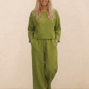 Loose Solid Color Two-Piece Set