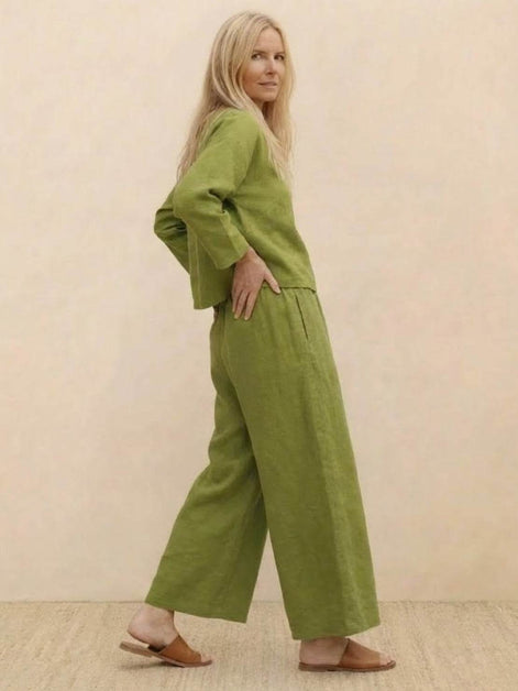 Loose Solid Color Two-Piece Set