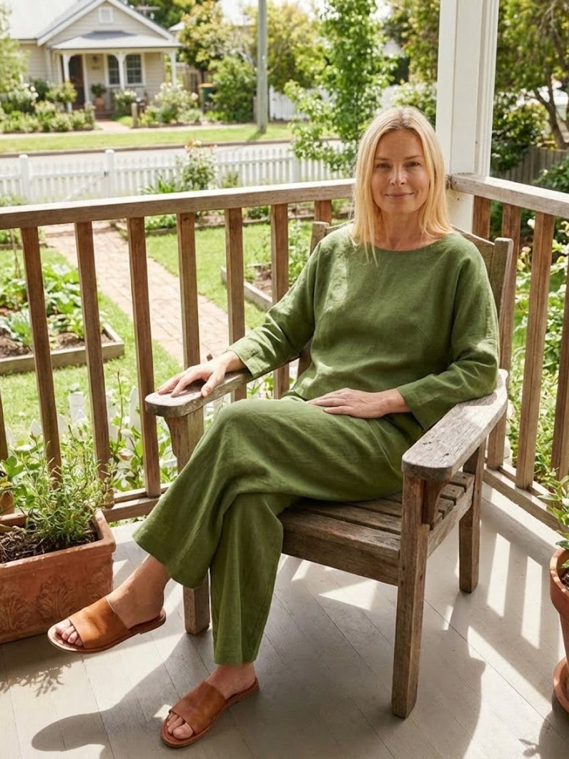 Loose Solid Color Two-Piece Set