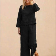 Loose Solid Color Two-Piece Set