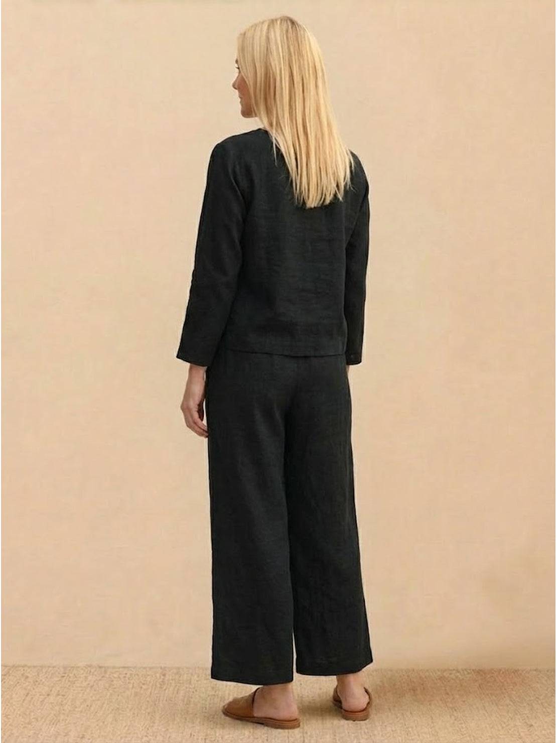 Loose Solid Color Two-Piece Set
