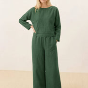 Loose Solid Color Two-Piece Set