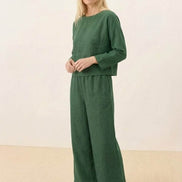 Loose Solid Color Two-Piece Set