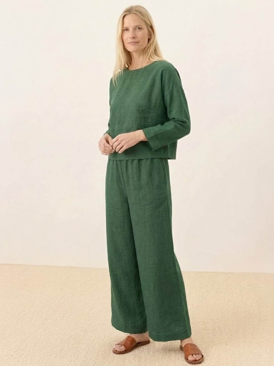 Loose Solid Color Two-Piece Set
