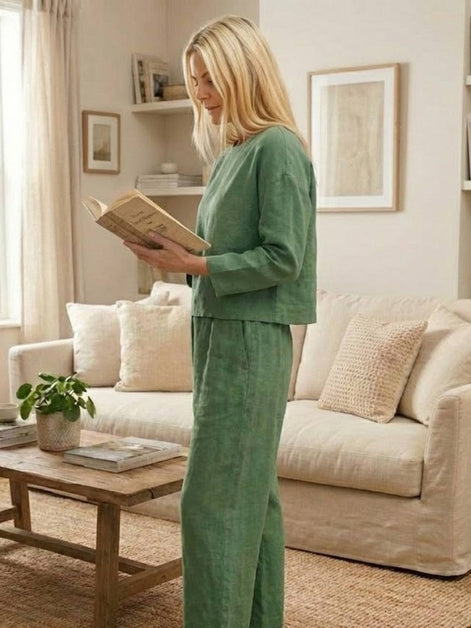 Loose Solid Color Two-Piece Set