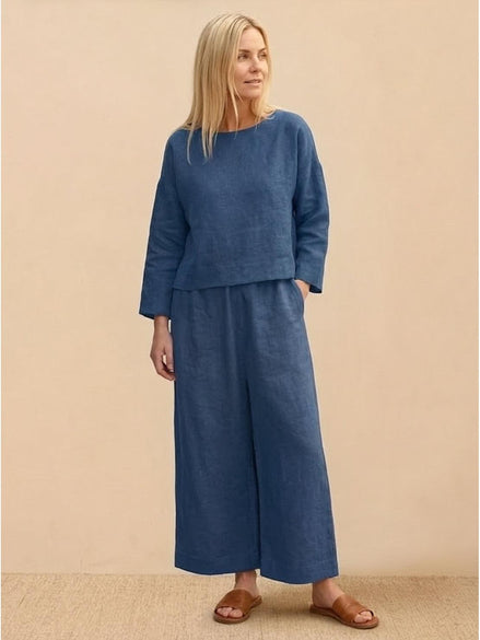 Loose Solid Color Two-Piece Set