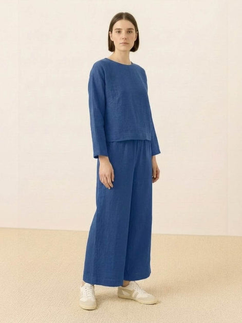 Loose Solid Color Two-Piece Set