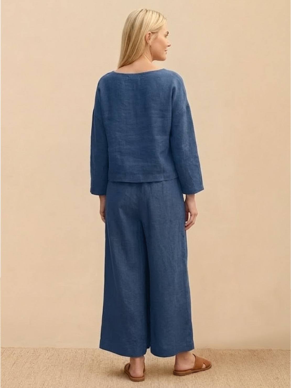 Loose Solid Color Two-Piece Set