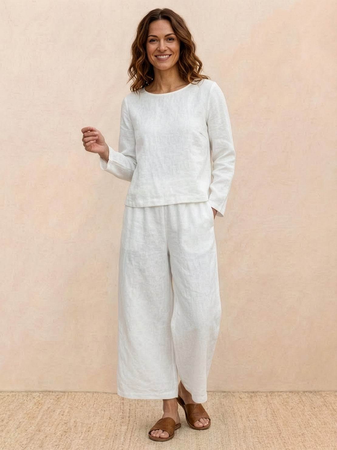 Loose Solid Color Two-Piece Set