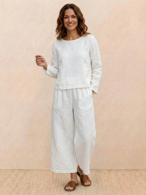 Loose Solid Color Two-Piece Set