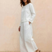 Loose Solid Color Two-Piece Set