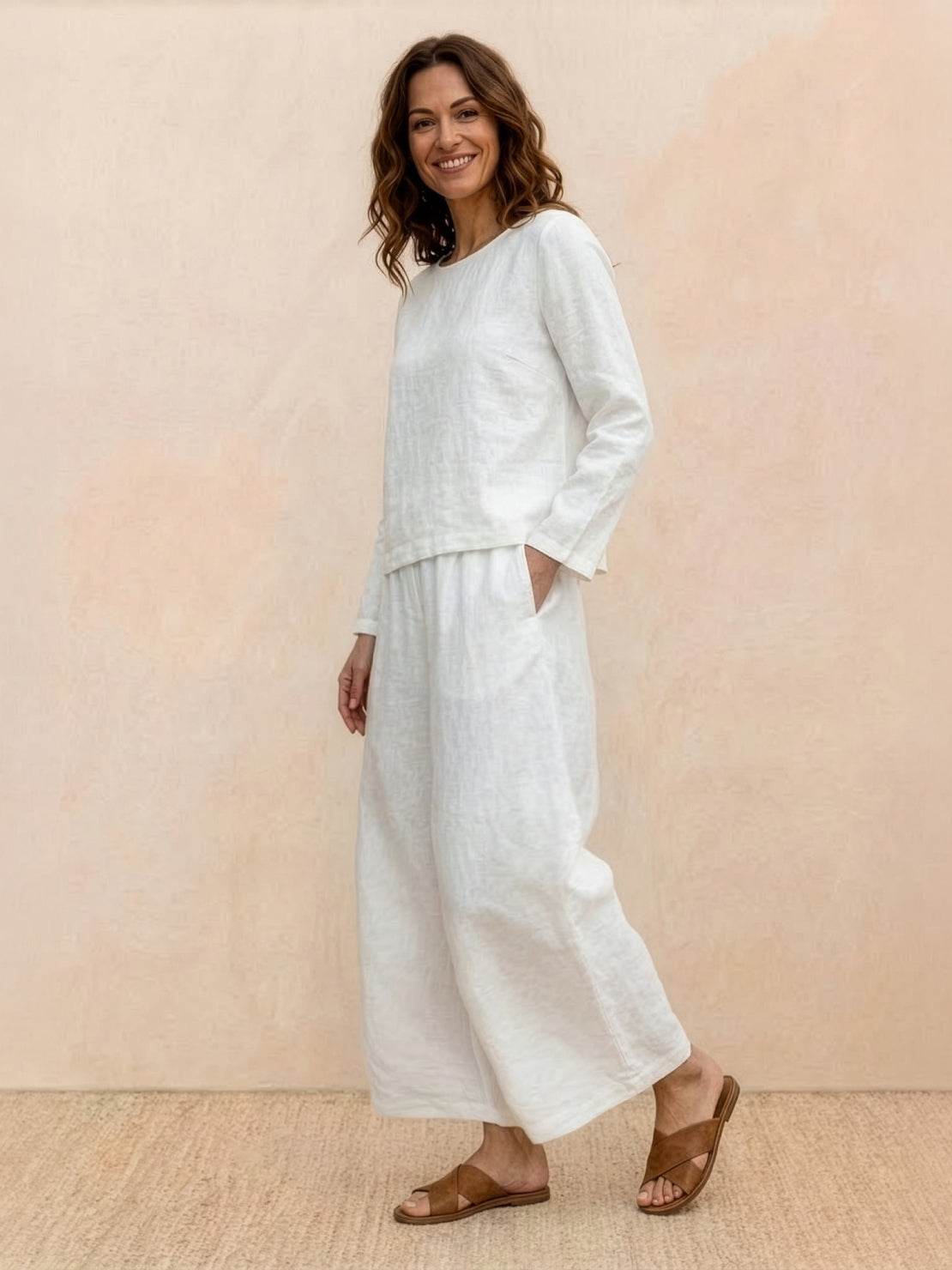 Loose Solid Color Two-Piece Set