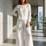 Loose Solid Color Two-Piece Set