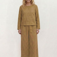 Loose Solid Color Two-Piece Set